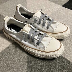 Converse White and Gray Women's Sneakers